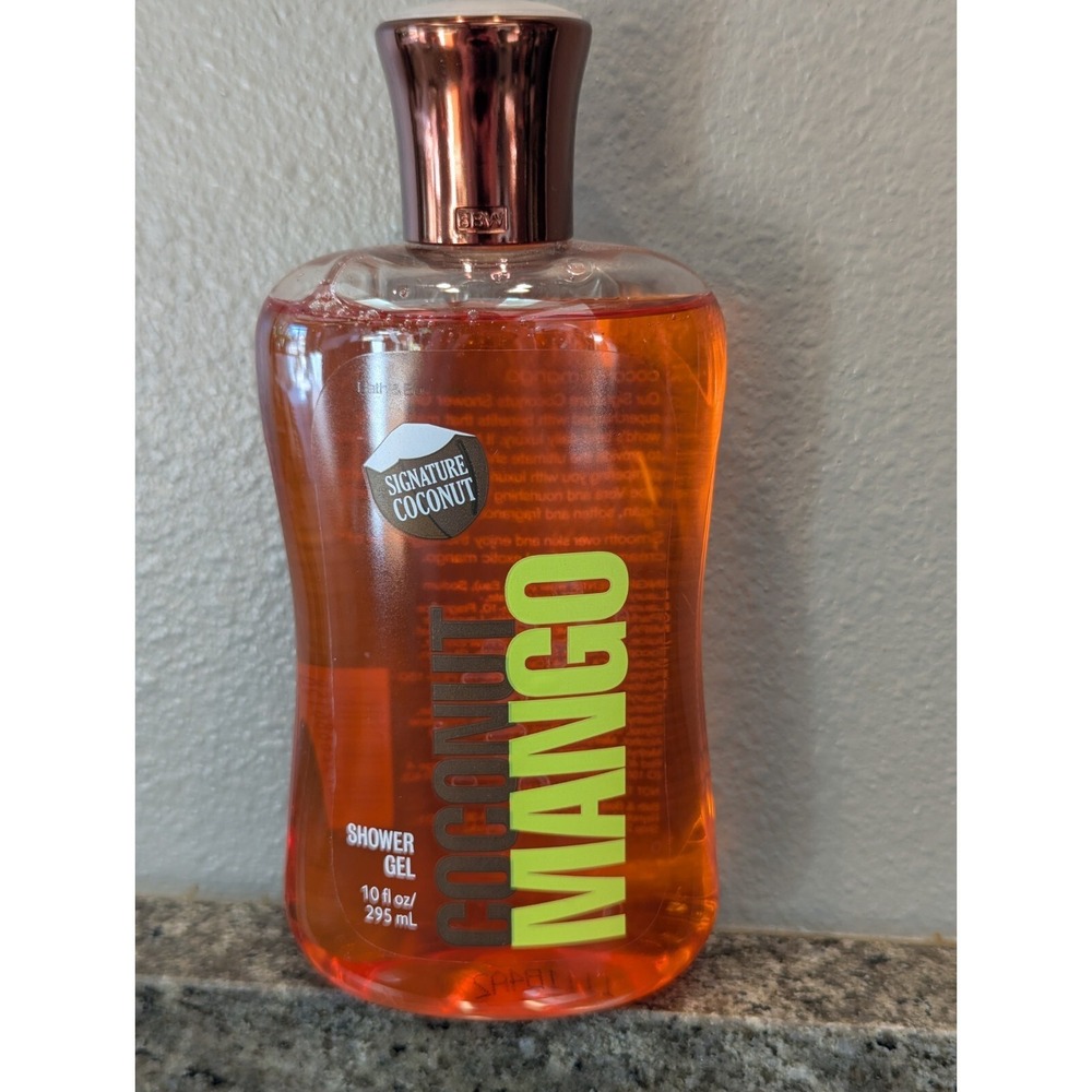 Bath Body Works Signature Coconut Mango Shower Gel RARE 10oz Discontinued - Picture 5 of 5